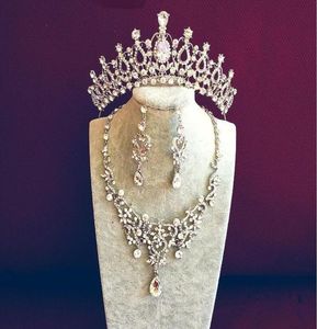 Tanie nowa biżuteria ślubna The Great Gatsby Bridal Druhna Crystal Pearl Bransoletka Zestaw biżuterii ślubnej Perły Luksusowe bransoletki LD08261591