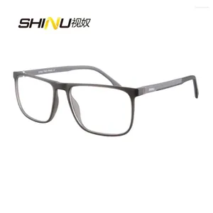 Solglasögon Män multifokala progressiva läsglasögon Full TR90 -ram Diopter Eyewear Presbyopiska glasögon kan se nära fjärrgjorda glasögon