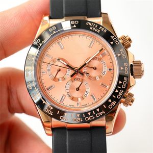 Motre Be Luxe Luxury Watch Wristwatch 40mm 7750 Chronograph Mechanical Movement 18K 904L Steel Case Men Watches Designer Watchs Armswatches Relojes 02