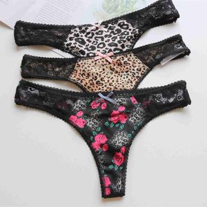 Panties Women's 3Pcs Underwear Set Womens Panties Set Women Plus Size Sexy Lingerie Panty Thongs and G String Tanga T-back Seamless String LJ200822 ldd240311