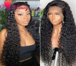 Wigs 360 Edge Water Wave Human Hair Sdamey HD شفاف 13 X413 X6 Gulf Gulf Frontal Long Brazilian 4x4 Closing Pruik2861568