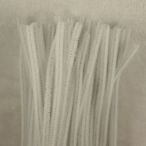 500st White Chenille Craft Stems Pipe Cleaners 12 30cm DIY Art for Children Handgjorda kreativa material275U