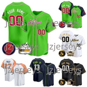 2024 Atlanta Atliens Custom 13 Ronald Acuna Jr. Jersey 27 Austin Riley Matt Olson Harris II Spencer Strider Morgan Wallen Ozzie Albies Jones Rosario Max Fried