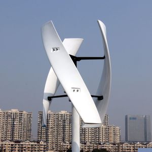 風力発電機600W 12Vスパイラルタービン発電機赤/白いヴォート垂直軸PWM充電器コントローラードロップデルdelot1ph付き住宅エネルギー