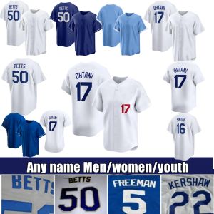 2024 Custom 18 Yamamoto 17 Ohtani 50 Betts Jersey 5 Freddie Freeman Clayton Kershaw James Outman Julio Urias Will Smith Justin Turner Joey Frauen Frauen Jugend Baseball