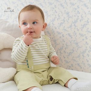 Dave Bella Baby Jumpsuit Romper born Creeper Spring Boys Casual Fashion Pure Cotton Comfortable Lovely DB1247988 240307