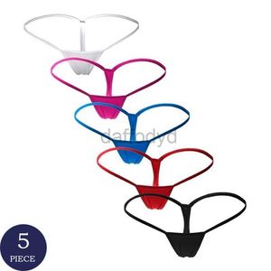 Panties Women's 5pcs Thong Sexy Panties Temptation Micro G String Underwear Women Low-Rise Lingerie Panty T Underwear For Ladie 210730 ldd240311