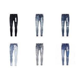 Designer Nya jeans män jeans högkvalitativa mode män jeans cool stil lyxig designer denim byxa orolig rippad cyklist svart blå designer jean män svarta byxor