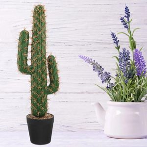 Flores decorativas flor falsa cactus plantas de casa ao vivo interior vaso suculento grande modelo suculentas estátua de plástico artificial