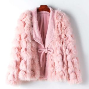 Amount Of Clothing Small 2024 Fragrant Fox Spring And Autumn New Fashion Casual Women's Real Fur Coat 17
