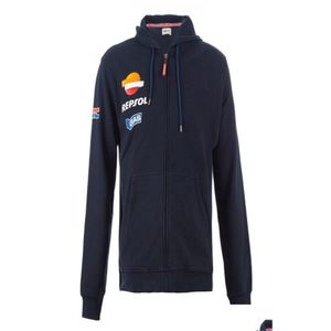 Vestuário de motocicleta Nova jaqueta moletom para Honda Racing Team Moto Men039S Sports Repsol Hoodies à prova de vento Preto Red6245827 Drop Deli Otspx