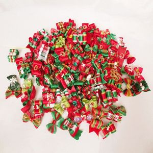 60 pc lote natal cão arcos de cabelo férias teddy cão preparação arcos acessórios para animais de estimação gift273v