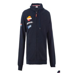 Motocyklowa odzież nowa kurtka bluza dla Honda Racing Team Moto Men039s Sports Repsol Bluzy Windproof Black Red6245827 Drop Deli Otqi6
