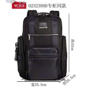 Functional Alpha Bag Mens Business TUUMIS Designer 2024 High Quality Bags Travel Back Pack Backpack Ballistic Nylon Computer 232389 TUUMISs L1HO