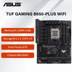 Новая материнская плата ASUS TUF GAMING B650-PLUS WIFI с разъемом AMD AM5, 4 x DIMM Max.128 ГБ памяти DDR5