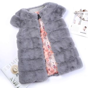 Damer Temperament Haining Vest Women's Imitation Fur Jacket 1043