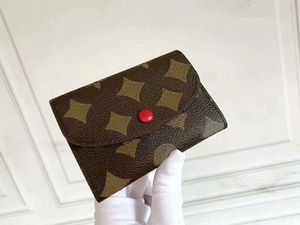 Högkvalitativ kvalitet plånböcker Kvinnor väska handväskan plånbok äkta läder handväska varumärkesdesigner damier blommor bokstäver rutter pläd korthållare m41939