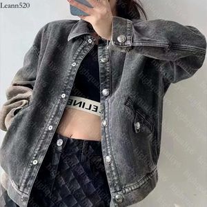 2023 Fashion Women CC Casual Letter Printing Denim Elegant Comfortable Jacket Autumn and Winter Coat Free Shipping