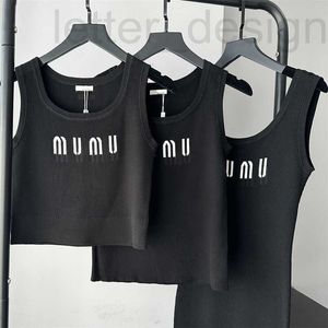 Designer-Luxus-Damen-Tanks, Camis, sexy Damen-Tanktops, Weste, Rock, Kleid, lang, mittel, kurz, Designer-Buchstabe Mumu, schwarze ärmellose Bluse, Qualität SML 3C90