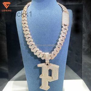 맞춤형 핫 디자인 힙합 럭셔리 쥬얼리 925 실버 VVS Moissanite Fine Man 펜던트 목걸이 로퍼 QDS0