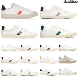 Womens Shoes Designer White Plate-forme Sneakers Woman Trainers Green Low-carbon Life V Organic Cotton Flats Platform Sneakers Women Casual Mens Loafers