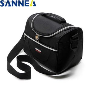 BENTO BOXES SANNE 5L THERMO LUNTH BAG BAC مقاوم للماء كيس غداء معزول صندوق الغداء الحراري للأطفال حقيبة نزهة بسيطة وأنيقة L240311