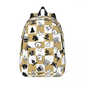 Backpack Chess Woman Small Backpacks Boys Girls Bookbag Casual Shoulder Bag Portability Travel Rucksack Students School Bags