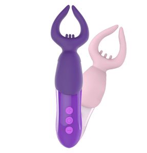 メスバイブレーター3マッサージャーヘッドギアスGSPOT VAGINA CLIT VIBRATOR MASSAGE MAGIC AV Vibrator Sex Toy for Woman4911106