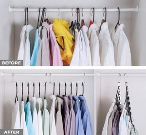 Nobemall Metal Magic Hangers Space Saving Hangers Closet018949378