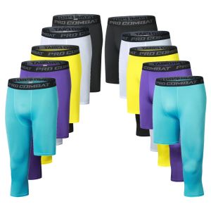 Capris Männer Frauen Kinder Junge Mädchen Kinder Capri Laufhose GYM 3/4 Hose Basketball Fußball Fußball Fitness Übung Sport Leggings 31