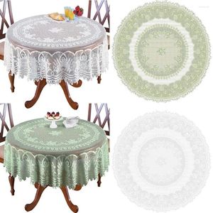 Table Cloth Or Oblong Tablecloth Round Choice Kitchen Lace White Home Decor 8 Ft
