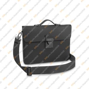 Uomo Moda Casual Designe Lusso S LOCK Borse Borse da lavoro Valigetta Borsa da viaggio Borsa per computer Borsone TOTE Borsa TOP Specchio Qualità M20835 Borsa a tracolla