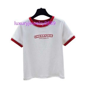 丸い首半袖クラシックレディーストリミングリンガーティーTシャツ