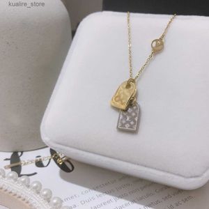 Pendant Necklaces Designer Fashion Necklace Choker Chain 925 Silver Plated 18K Gold Stainless Steel Letter For Women Jewelry Gifts X212 L240311