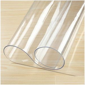 Teppiche PVC-Tischteppich, transparent, wasserdicht, Bodenmatte, Bürostuhl, Kaffee, Kratzboden, weiches Glas, Drop-Lieferung, Haus, Garten, Zuhause, DHU6X