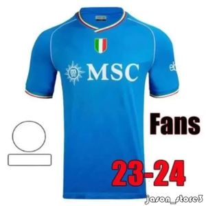 Maglia Napoli Futbol Formaları Çocuk Kiti Napoli Away Şampiyonlar Ligi Futbol Gömlek Fouth Ev Üçüncü Oyuncu Sürümü Cadılar Bayramı Özel Baskı Osimhen Lobotka 667