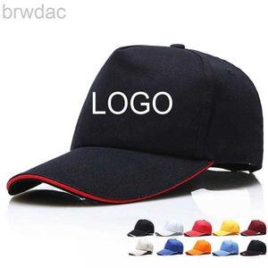 Kulkapslar anpassade bomull 5 paneler vanlig baseball cap broderi utskrift all färg tillgänglig justerbar strapback hatt vuxen tom solid sol visir ldd0311