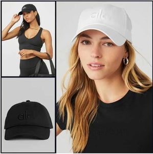 Al0ll Designer Cap Cap Cap Yoga Baseball Hat Fashion Summer Women Propositile Big aloyoga Head Prounding Show Face Sunvisor Hat Ware Duck Longue Hat 001