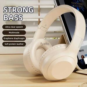 Cell Phone Earphones Wireless Headphones Bluetooth 5.3 Headphone with Head-mounted Gaming Headset Music Game Support TF CardH240312