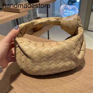 Bag Bottegvenetas Woven Jodie Top Handbags Designer Baodiejia Mini underarm knuten klimp