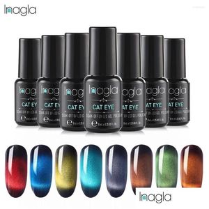 Nail Gel Inagla 8Ml Gemstone Cat Eye Polish Uv Varnish Soak Off Vernis Semi Permanent Art Hybrid Lak Drop Delivery Health Beauty Salon Otixt