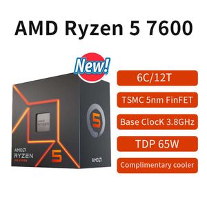New AMD Ryzen 5 7600ゲームプロセッサ6コア12-Thread CPU 5NM 65WソケットAM5