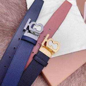 Luxury Designer Letter Buckle Belt Fashion Brand Belt Män Kvinnor Formell Jeans Dress Belt Cow Leather Waistband Olika stilar Widt259e