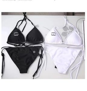 Kvinnors badkläder designer sexig bikini set för kvinnor bandage baddräkt twopieces crop thong baddräkt strandkläder uppsättningar