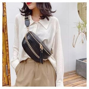 Waist Bags 2021 High Quality Bag Fashion Women's PU Leather Breast Single Shoulder Alligator292Q