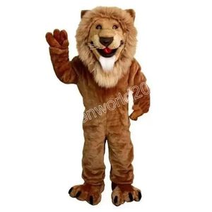 2024 Halloween Lion Mascot Costume Fancy Dress Carnival Cartoon Theme Fancy Dress for Men Women Festival Dress