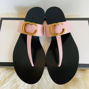 Women Flip flops thong sandal Summer pool Slide Casual shoe luxurys Designer Mule New slipper mens loafer Genuine Leather flat outdoor Beach travel Sliders Size 35-41