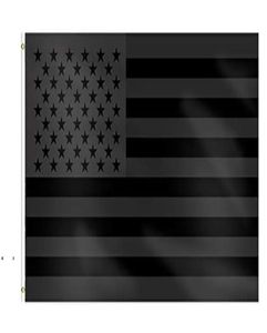 Black American American Flag Flag 3x5 stóp Poliester No kwartał nie otrzyma amerykańskiej flagi Banner Historical Protection Banner Flaga podwójna wewnątrz 3363088