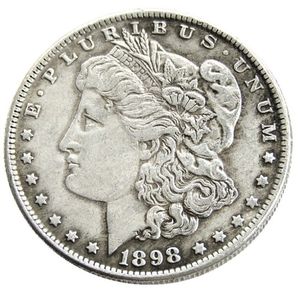 US 1898-P-O-S Morgan Dollar Cópia de moedas banhadas a prata metal artesanato fábrica de fabricação 255z