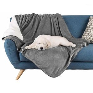 Waterproof Flannel Blanket Coral Fleece Bedspread Double-layer Blankets Portable Blanket Woolen Sherpa weighted Pet1228G